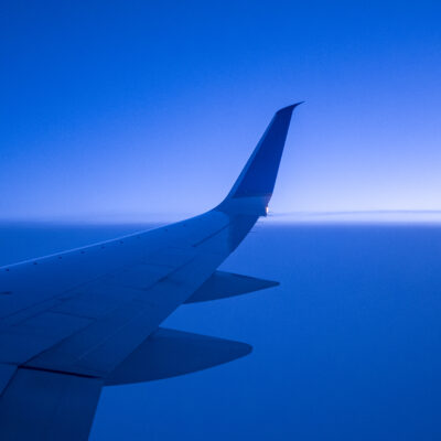 Flying somewhere over America, Los Angeles to Newark.