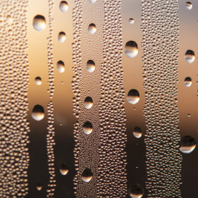 Window Droplets, Middlebury, Vermont, condensation