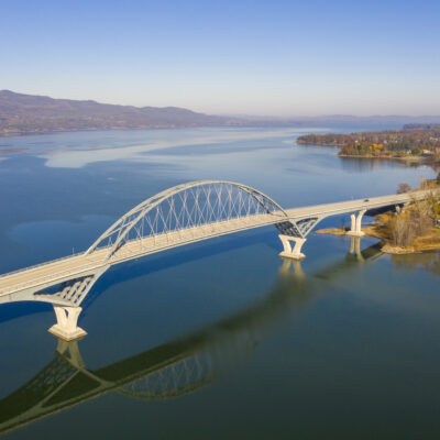 Lake Champlain Bridge and Chimney Point, Vermont