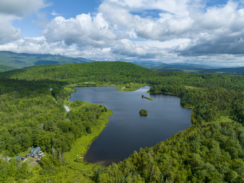 Blueberry Lake in Warren, Vermont and the Mad River Valley. Caleb