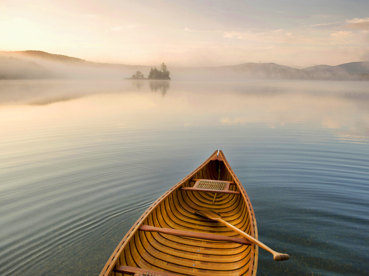 Sunrise Canoe, Lake Ninevah, Vermont