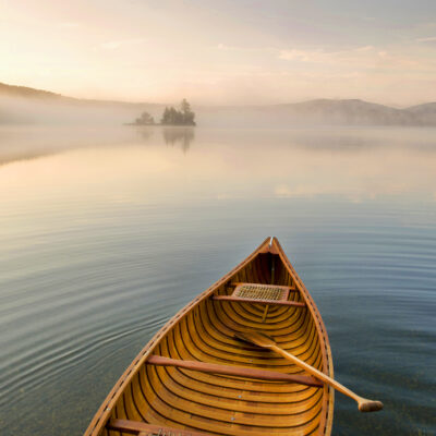 Sunrise Canoe, Lake Ninevah, Vermont