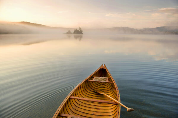 Sunrise Canoe, Lake Ninevah, Vermont