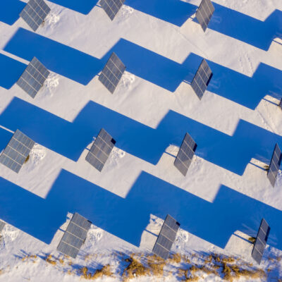 Solar Panels and Shadows, Middlebury, Vermont
