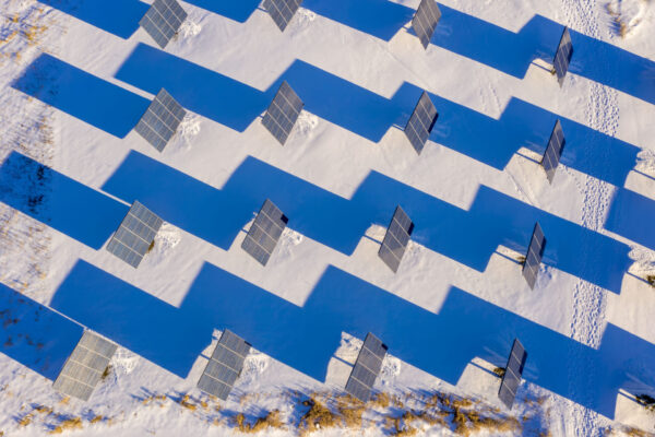 Solar Panels and Shadows, Middlebury, Vermont