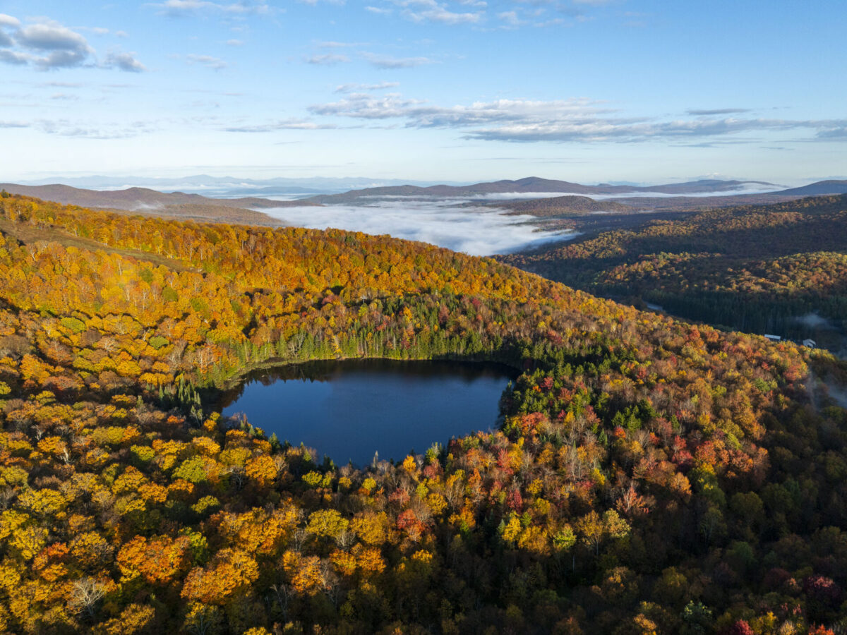 Fall Morning at Lake Pleiad, Hancock, Vermont
