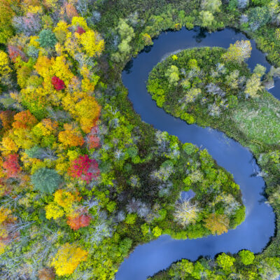 Fall colors, Otter Creek, Danby, Vermont