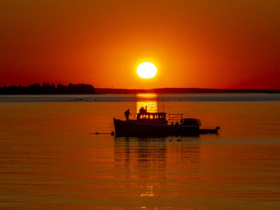 Sunrise Lobster Boat, Maine