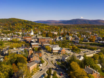 Fall View of Middlebury, Vermont