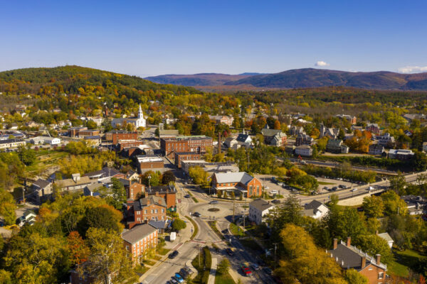 Fall View of Middlebury, Vermont