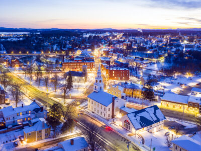 Winter View of Middlebury, Vermont