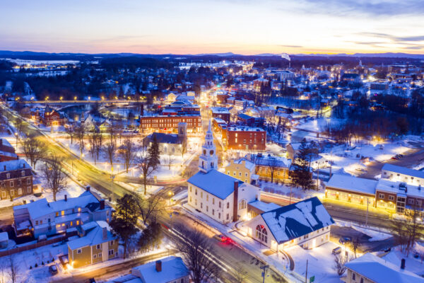 Winter View of Middlebury, Vermont