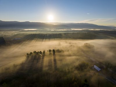 November Sunrise, Middlebury, Vermont