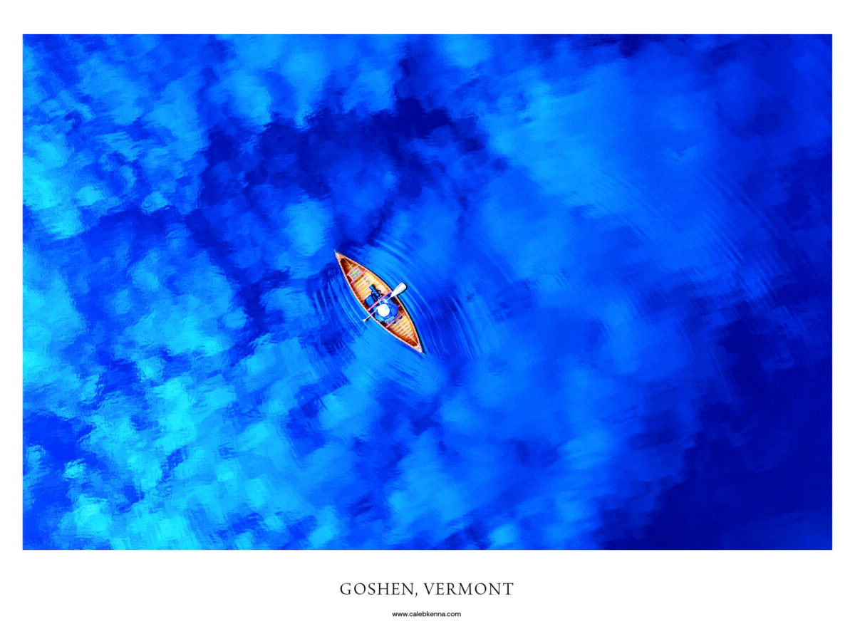 Canoe in Goshen, Vermont, 18X24" Poster