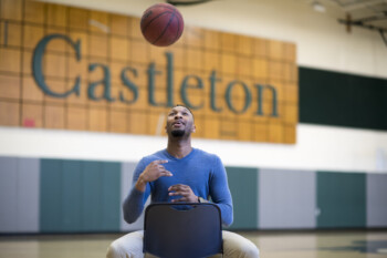 Israel Dudley, 25, is a student at Castleton University in Castleton, Vt. Dudley is a former Fresh Air child who visited his host family, the Dickersons in Bristol, Vermont, from the time he was 11 years old. When he was 21, after several years of working and going to college at night, his host mom, Deborah, invited Israel to move in with her family in Vermont and attend college full-time. Israel says that this decision to move to Vermont at the crossroads of his life made all the difference in his future. He is the first member of his family to attend college. Israel Dudley, 25, is a student at Castleton University in Castleton, Vt. Dudley is a former Fresh Air child who visited his host family, the Dickersons in Bristol, Vermont, from the time he was 11 years old. When he was 21, after several years of working and going to college at night, his host mom, Deborah, invited Israel to move in with her family in Vermont and attend college full-time. Israel says that this decision to move to Vermont at the crossroads of his life made all the difference in his future. He is the first member of his family to attend college.