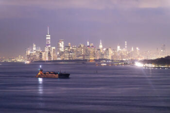 View of Manhattan from Fort Wadsworth, Staten Island, New York. View of Manhattan from Fort Wadsworth, Staten Island, New York.