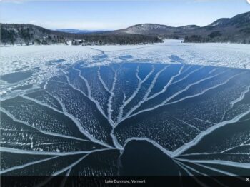 Lake Dunmore, Vermont Ice Pattern Lake Dunmore, Vermont Ice Pattern