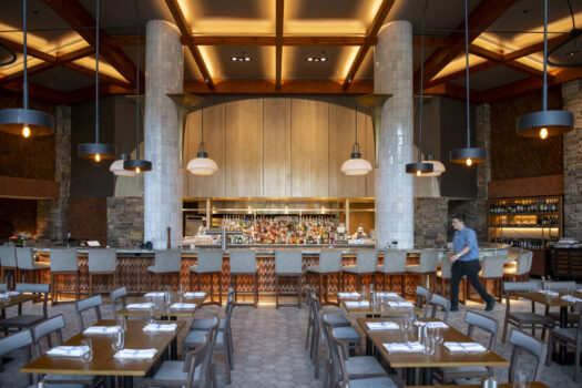 Alpine Hall at Spruce Peak in Stowe, Vermont. Caleb Kenna for The New York Times